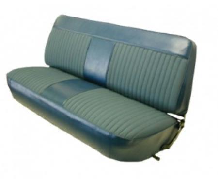 Ford Truck Bench Seat Cover, F150, Ford Grain Vinyl With Woven Cloth, 1973-1979