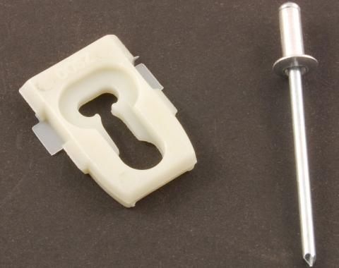 Dennis Carpenter Body Molding Clip - In Plastic - 1980-84 Ford Truck, 1980-85 Ford Bronco, 1970-72 Ford Car   D0SZ-6521066-B