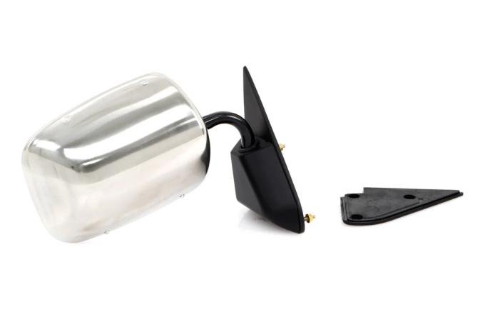 AMD Outside Door Mirror, Stainless Below Eyeline, RH, 88-98 Chevy GMC C/K Pickup Truck SUV X570-4088-SR