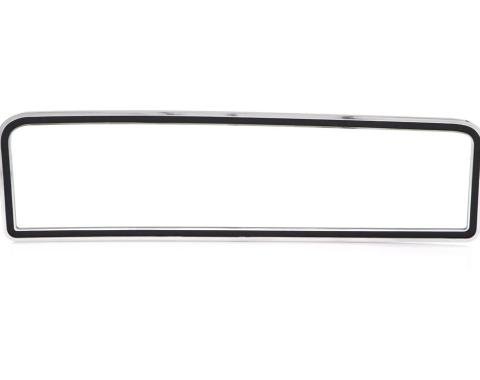 AMD Glove Box Door Trim, Chrome/Black, 73-79 Ford Truck; 78-79 Bronco 461-4573-2B
