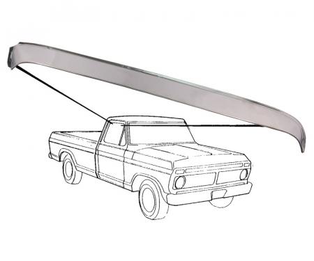 Dennis Carpenter Door Window Vent Shade - 1973-79 Ford Truck, 1978-79 Ford Bronco    D3TZ-18246