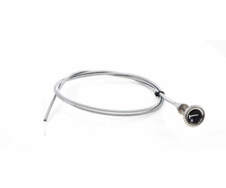 AMD Throttle Cable with Black-Stainless Knob, 60-63 Chevy GMC CK Truck X460-4060-82