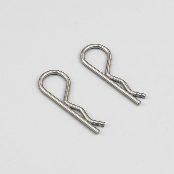 Detroit Muscle Technologies 1969 Chrysler / Dodge / Plymouth Mopar Hood Pin Clips Pair - FLAT GEN6876HP01-CLIPS