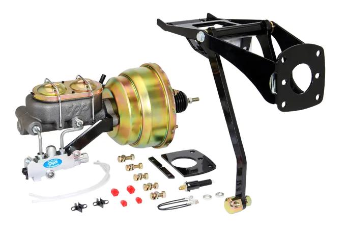 Classic Performance Complete Power Brake Booster Kit W/Swing Pedal for 55-59 Chevy Truck, 8" Single 5559FBBD-8