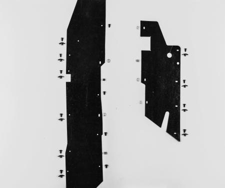 Detroit Muscle Technologies Dodge Truck Ram 92-93 D & W Series Frame Rail Splash Shields Seals & CLIPS TRK9293SS20