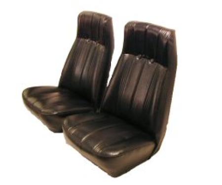 Acme Auto High Back Front Buckets and Rear Bench Seat Upholstery without Seat Belt Cutouts U177A