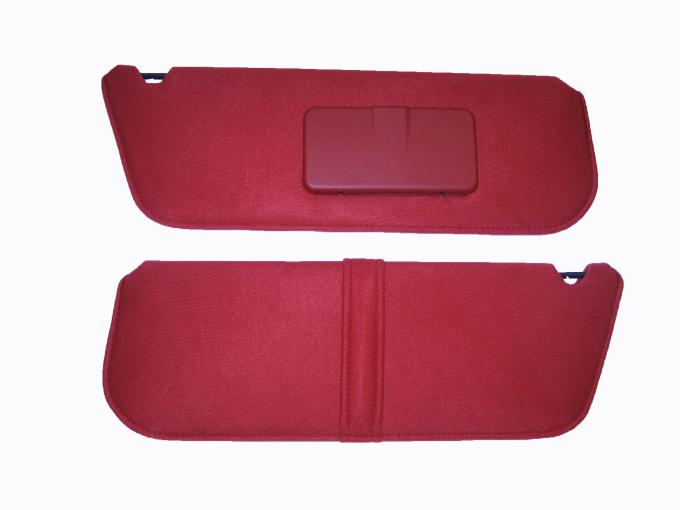 Acme Auto Sun Visor Set, With Driver Side Map Strap and Passenger Side Mirror SV377MP