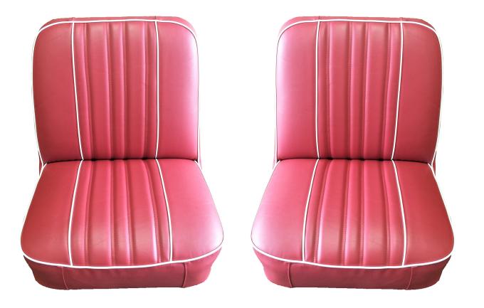 Acme Auto Front Utility Buckets and Rear Bench Seat Upholstery Without Rear Seat Arm Rest U171