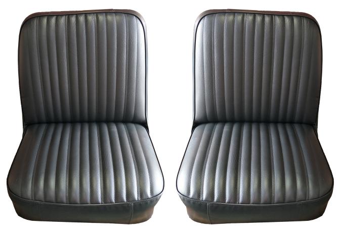 Acme Auto Front Utility Buckets and Rear Bench Seat Upholstery Without Rear Seat Arm Rest U170