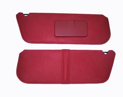 Acme Auto Sun Visor Set, With Driver Side Map Strap and Passenger Side Mirror SV377MP