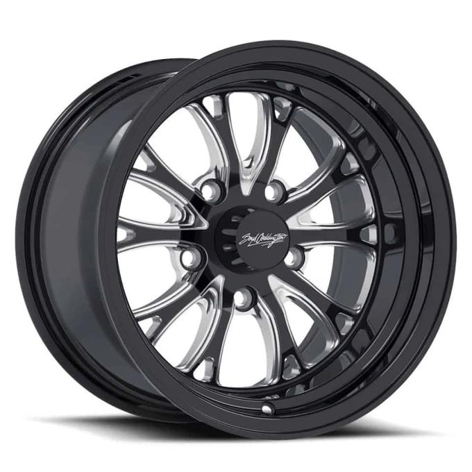 Boyd Coddington 17x4.5 Bristol Black / Milled Spokes 5x4.5 BS 1.75 BP BC3-74565175BM