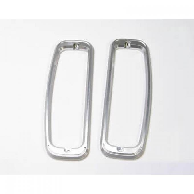 Scott Drake 1966-1977 Ford Bronco Bronco Tail Light Bezels (Billet) C7TZ-99279A6-7B