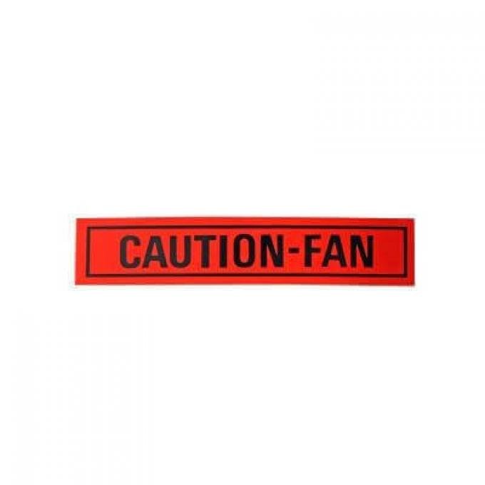 Scott Drake 1968-1969 Ford Mustang Caution Fan Decal DF-31