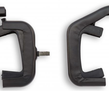 Scott Drake 1966-1977 Ford Bronco 66-77 Bronco Radiator Bracket Set (3 Row, Black) C6TZ-8A193-K