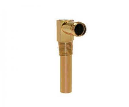 Scott Drake 1964-1973 Ford Mustang Heater Hose Elbow (Small Block, Gold Zinc) C6AZ-18599-B