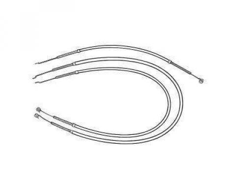 Scott Drake 1964-1966 Ford Mustang 64-66 Heater Control Cables (Heater,Temperature,Defroster) C5ZZ-18518-52-K