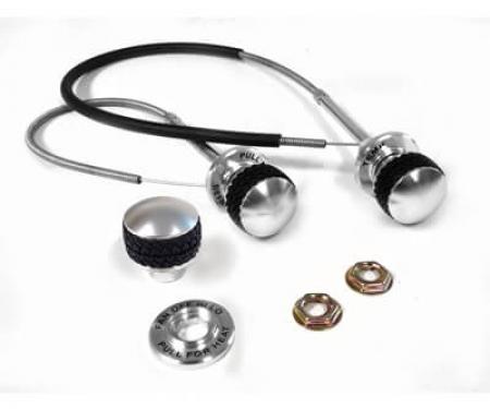 Scott Drake 1966-1977 Ford Bronco Billet Temp, Fan, and Defrost Control Kit C8TZ-18518-52BL