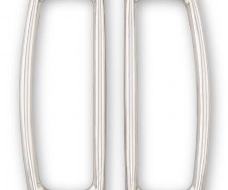 Scott Drake 1966-1977 Ford Bronco Tail Light Bezels, Stainless Steel C7TZ-99279A6-7S