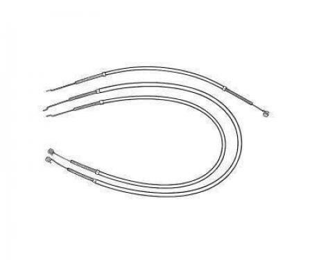 Scott Drake 1964-1966 Ford Mustang 64-66 Heater Control Cables (Heater,Temperature,Defroster) C5ZZ-18518-52-K