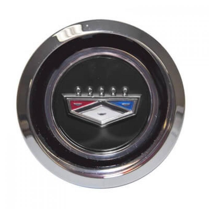 Scott Drake 1969-73 Ford Magnum Hub Cap, Black C9OZ-1130-BLACK
