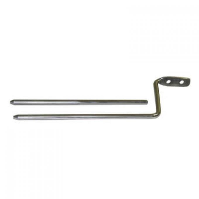 Scott Drake 1966-1977 Ford Bronco 66-77 Bronco Stainless Steel Visor Rod Set C6TZ-9604110-1S