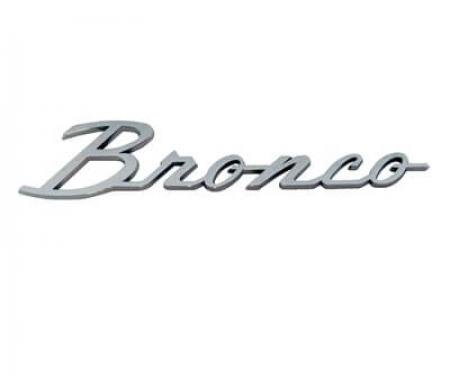 Scott Drake 1966-1977 Ford Bronco Fender Emblem, Bronco Script C6TZ-16098-B