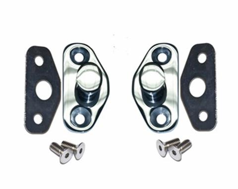 Scott Drake Polished Stainless Steel Door Latch Striker Assemblies C2OZ-6222008-SS