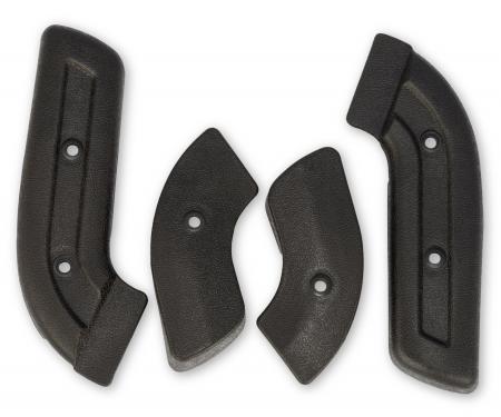 Scott Drake 1967-1977 Ford Bronco 67-77 Bronco Seat Hinge Covers, Black C8TZ-656192-5B