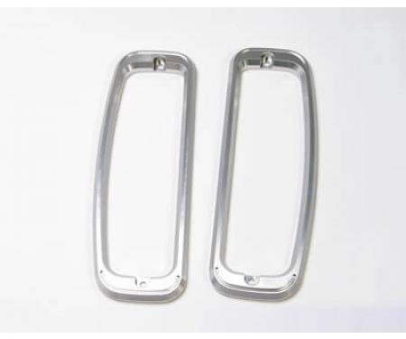 Scott Drake 1966-1977 Ford Bronco Bronco Tail Light Bezels (Billet) C7TZ-99279A6-7B