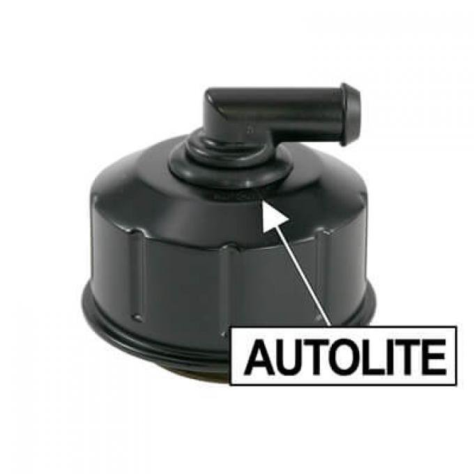 Scott Drake 1968-1970 Ford Mustang Closed Emissions Oil Cap (Black) C8AZ-6766-A