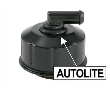 Scott Drake 1968-1970 Ford Mustang Closed Emissions Oil Cap (Black) C8AZ-6766-A