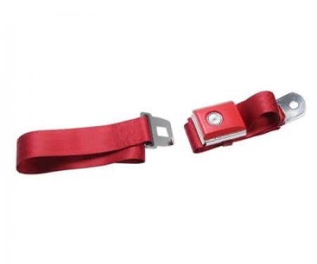 Scott Drake 1964-1973 Ford Mustang Push Button Seat Belt SB-DR-PBSB