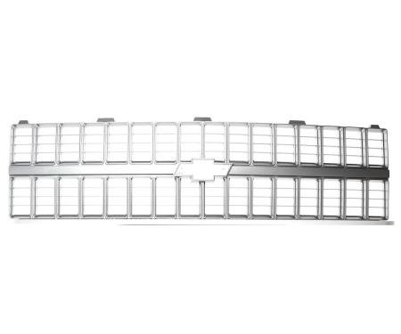 AMD Premium Grille, OE Style, Single Headlight, Argent Gray, 81-82 Chevy CK Pickup Blazer Suburban 150-4081-12