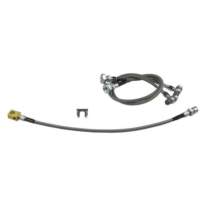 Classic Performance Pre-Bent Front and Rear Hose Kit, 3 Piece Set, Stainless Steel CT1003