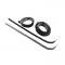 Dennis Carpenter Door Glass Anti-Rattler Kit - with Stainless Bead - 1967-71 Ford Truck C7TZ-8121460-SS