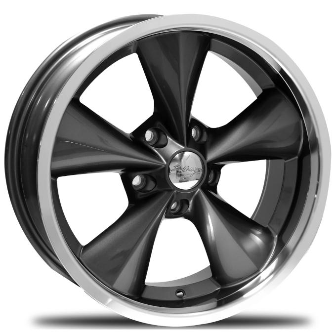 Boyd Coddington 17x7 Junkyard Dog Gunmetal / Machined Lip 5x4.5 BS 4 BP BC1-776540G