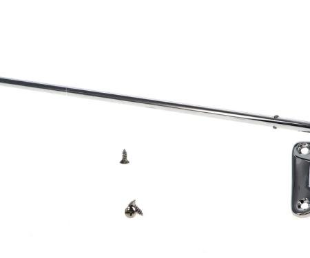 AMD Sunvisor Bracket, Chrome, LH, 60-66 Chevy GMC C/K Pickup Truck Suburban (with screws) X646-4060-LS