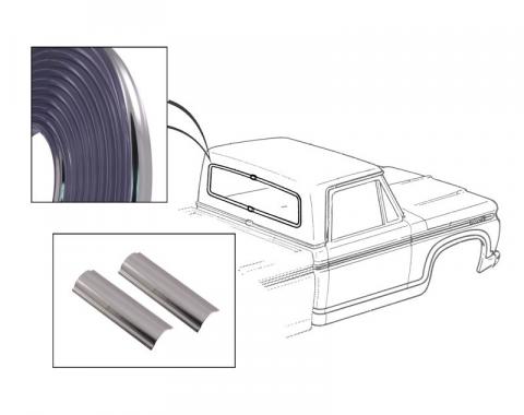 Dennis Carpenter Flexible Plastic Chrome Molding Kit - 1977-91 Ford Truck, 1978-79 Ford Bronco D7TZ-1042430-KIT