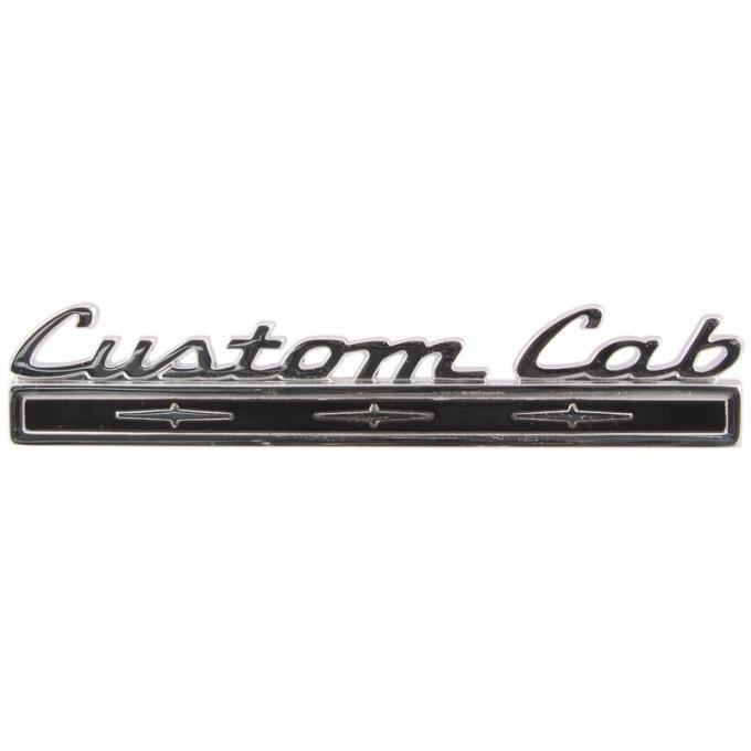 Dennis Carpenter Back Panel Side Name Plate - Custom Cab - 1968-72 Ford Truck     C8TZ-8140683-A