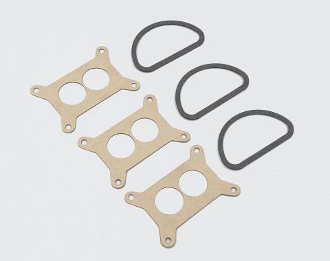 Detroit Muscle Technologies 1960-1980 Chrysler / Dodge / Plymouth Mopar 6 Pack 6bbl 2300 Carburetor Gasket Set 6pc - TAN DMT6PACK01-TAN