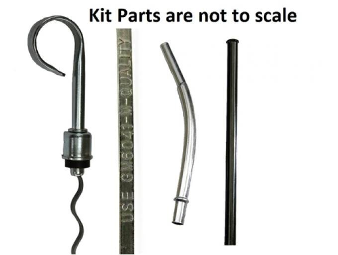 Classic Headquarters Small Block Engine Oil Dipsticks & Tube Kit, 1st Design; 3 Piece Kit R-680