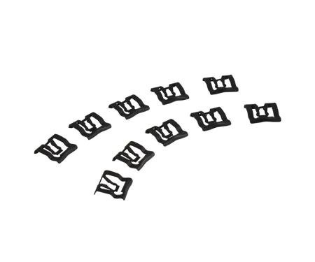 Redline Restomotive® 1965-1986 Ford Car 10 Piece Windshield and Back Glass Molding Clip Set