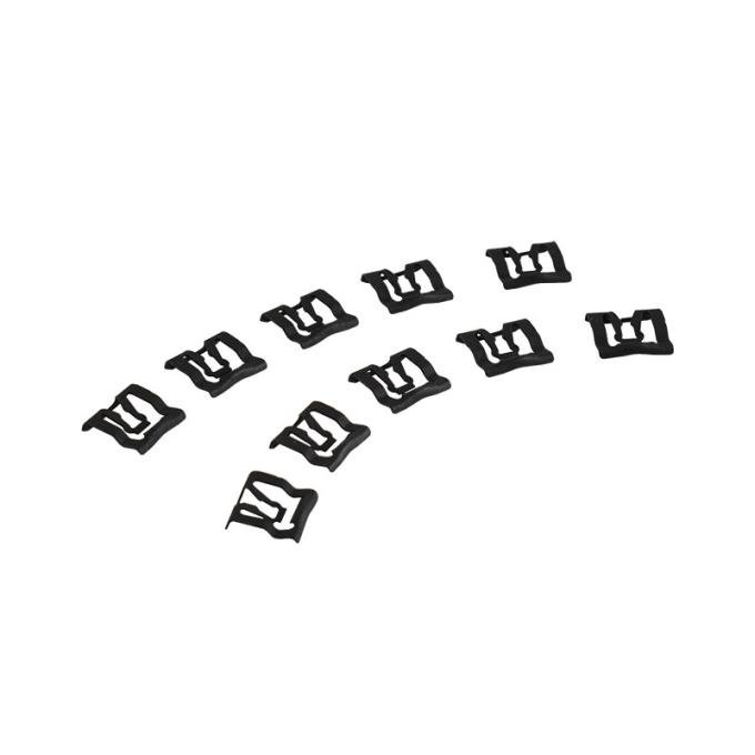 Redline Restomotive® 1965-1986 Ford Car 10 Piece Windshield and Back Glass Molding Clip Set