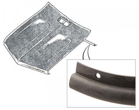 Dennis Carpenter Firewall to Hood Seal  - Fairlane - 1970-71 Ford Car D00Z-16740-A