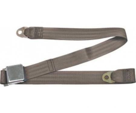 Seatbelt Solutions 1949-1979 Ford | Mercury Lap Belt, 60" with Chrome Lift Latch 1800603008 | Medium Beige