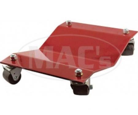 Wheel Dolly Set, 4 Piece Set, 12 Wide X 16 Long, Red Powder Coated Finish