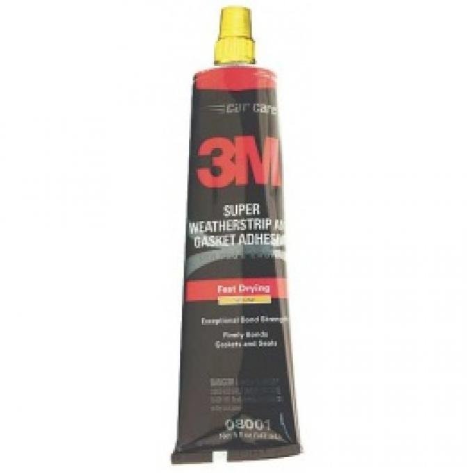 Weatherstrip Adhesive, Yellow, 3M Brand, 5 Oz. Tube