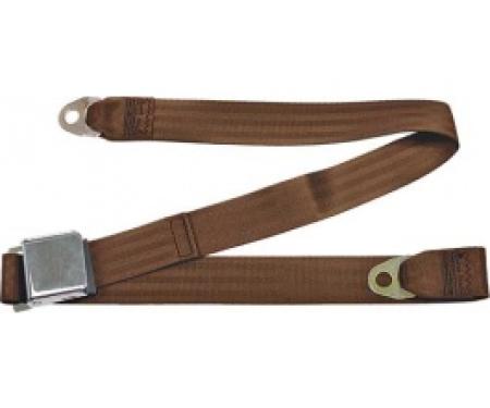 Seatbelt Solutions 1949-1979 Ford | Mercury, Lap Belt, 60" with Chrome Lift Latch 1800603004 | Copper