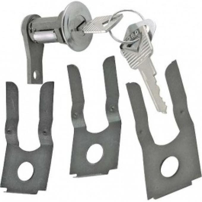 Ford Thunderbird Door Lock Cylinder & Keys, Right Or Left, 1961-64