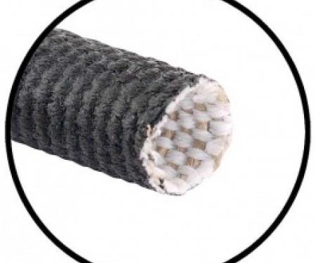Wire Loom, 1/2 ID, Black, Flexible Cloth, Sold By The Foot